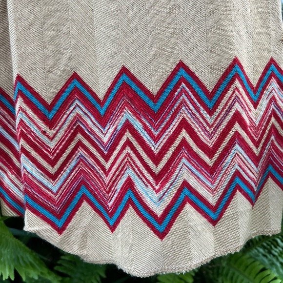 90s Missoni Chevron Striped Knit Skirt | Wool Blend | Made in Italy - Picture 7 of 12